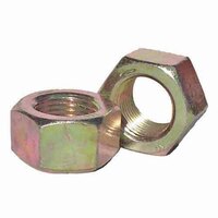HN38ZY 3/8"-16 Finished Hex Nut, Low Carbon, Coarse, Zinc Yellow
